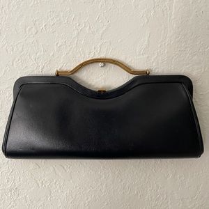 Vintage leather clutch